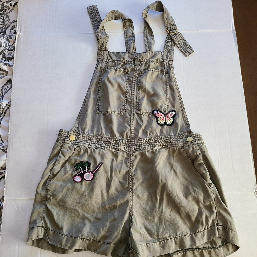 Divided by H&M Olive Green Short Overalls